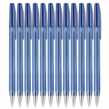 晨光(M&G)文具0.7mm蓝色简约办公圆珠笔 子弹头原子笔便携中油笔40支/盒ABP64701